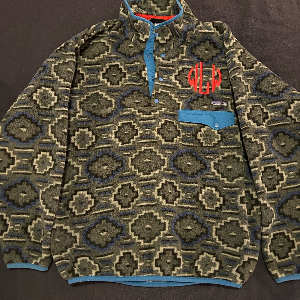 Men’s Aztec Print Patagonia Snap Fleece